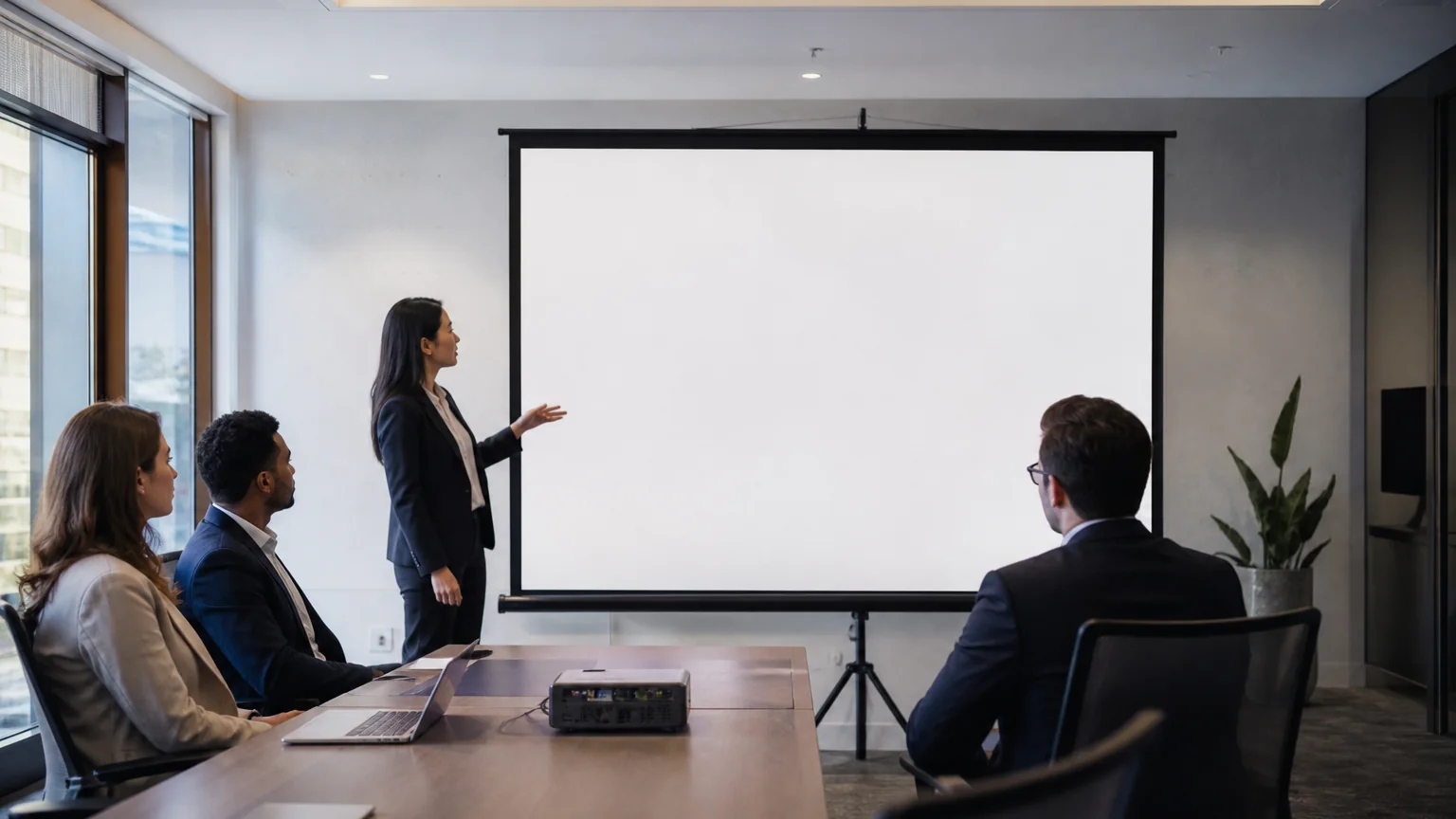 Portable Screens for Flexible Meetings