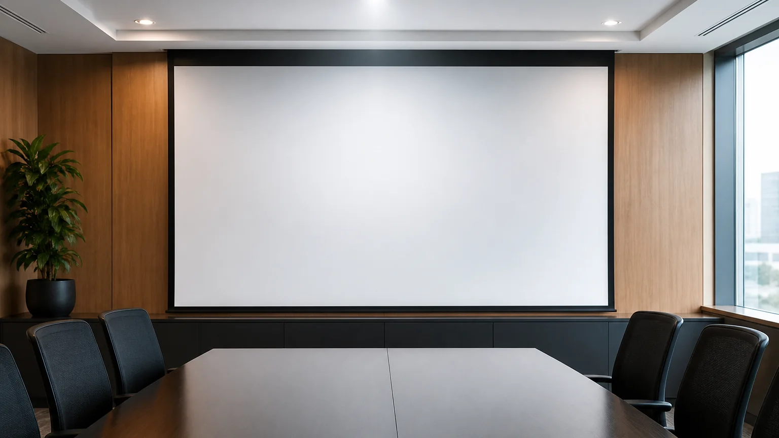 conference room projection screen
